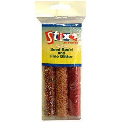 Seed Bee'd & Fine Glitter-Red