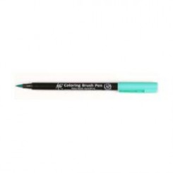 koi Coloring Brush Pen Verde Pavo Real