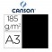 Cartulina Negra 185 Grs A3 - Canson Iris