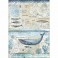 Papel Arroz History of the Whale A3 Colección Arctic Antarctic - Stamperia