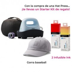 Prensa térmica Cricut Hat Press+REGALO kit de iniciación