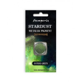 Pigmentos Stardust Metallic Astral Green-Stamperia