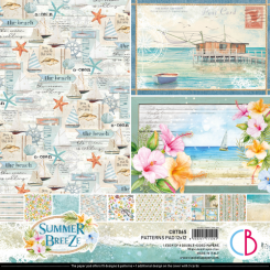 Colección Summer Breeze Patterns Pad 12"x12" 8/Pkg-Ciao Bella