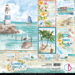 Colección Summer Breeze Paper 12"x12" 12/Pkg-Ciao Bella