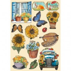 Maderas pintadas Sunflower Art-Stamperia
