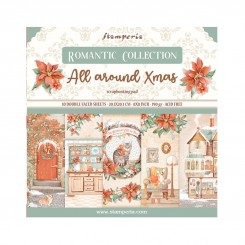 Colección All Around Christmas 8X8-Stamperia